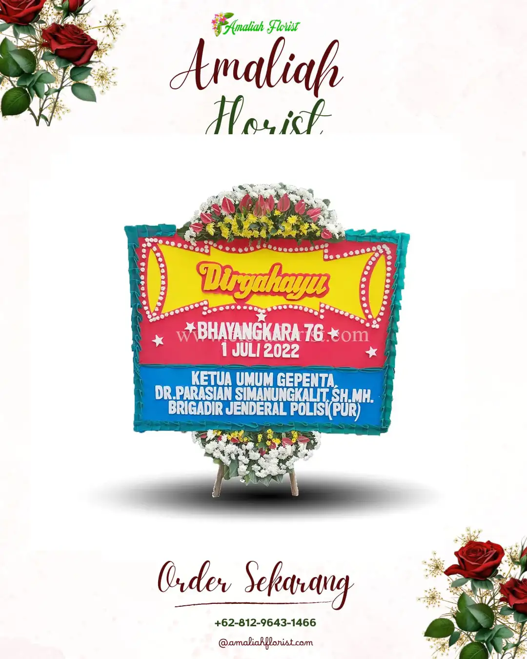 Papan Bunga HUT Ulang Tahun Tabir Selatan